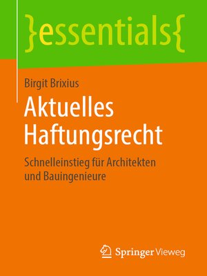 cover image of Aktuelles Haftungsrecht